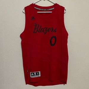 Damian Lillard 2016 authentic Christmas Jersey